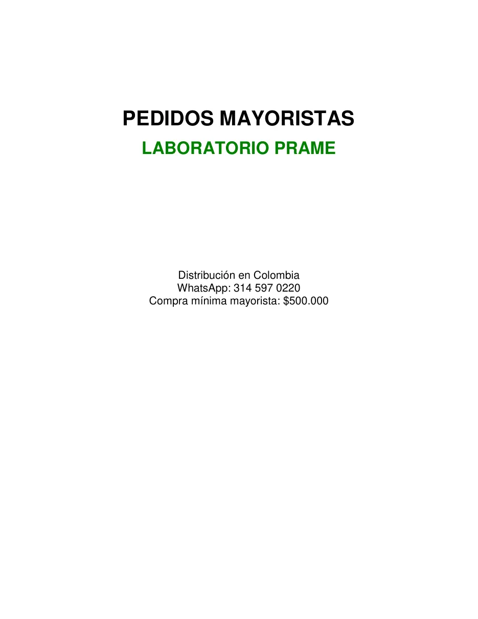 Página 1 del catálogo PRAME